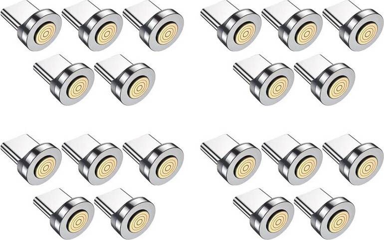 7Pin Type C Magnetic Plug Tips Charging Cable Adapter 20PCS