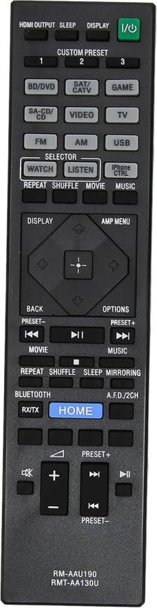 Sony av receiver Sony AV Receiver Remote Universal