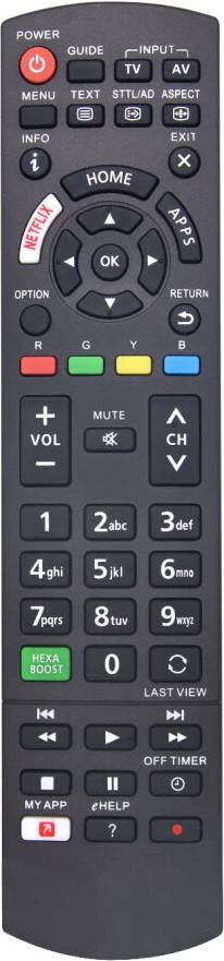 MYHGRC Replacement Panasonic TV Remote Control