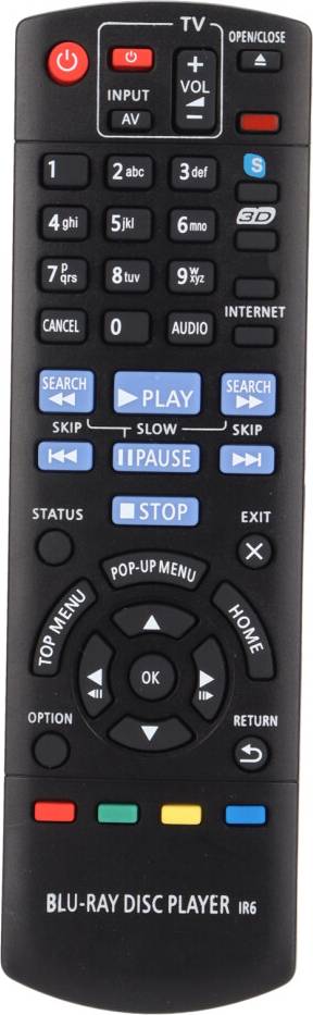 Panasonic 4k player Universal 4K Blu-Ray Remote Control