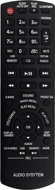 Torribaly Remote Control Audio System SA-AKX32PH-K