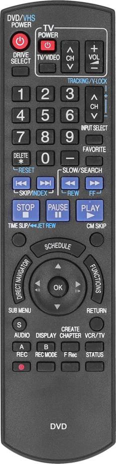 Dvd recorder panasonic Panasonic DVD Recorder Replacement Remote