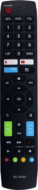 RC-NF02 Remote Control for Aconatic TV
