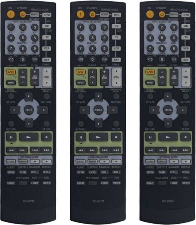 A1 h Remote Control Replacement RC-607M 3x