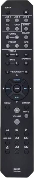 Torribaly Audio Receiver Remote Control RAX33 ZU49260 R-S202