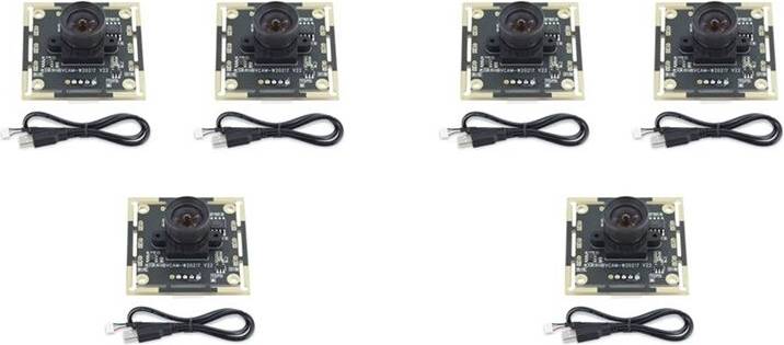 6Pcs Camera Module 100 Degree OV9732 2M Cable