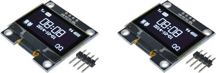 2pcs 1.3 Inch OLED Display Module