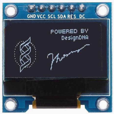 Greenzech 3Pcs 0.96 Inch White SPI OLED Display Module