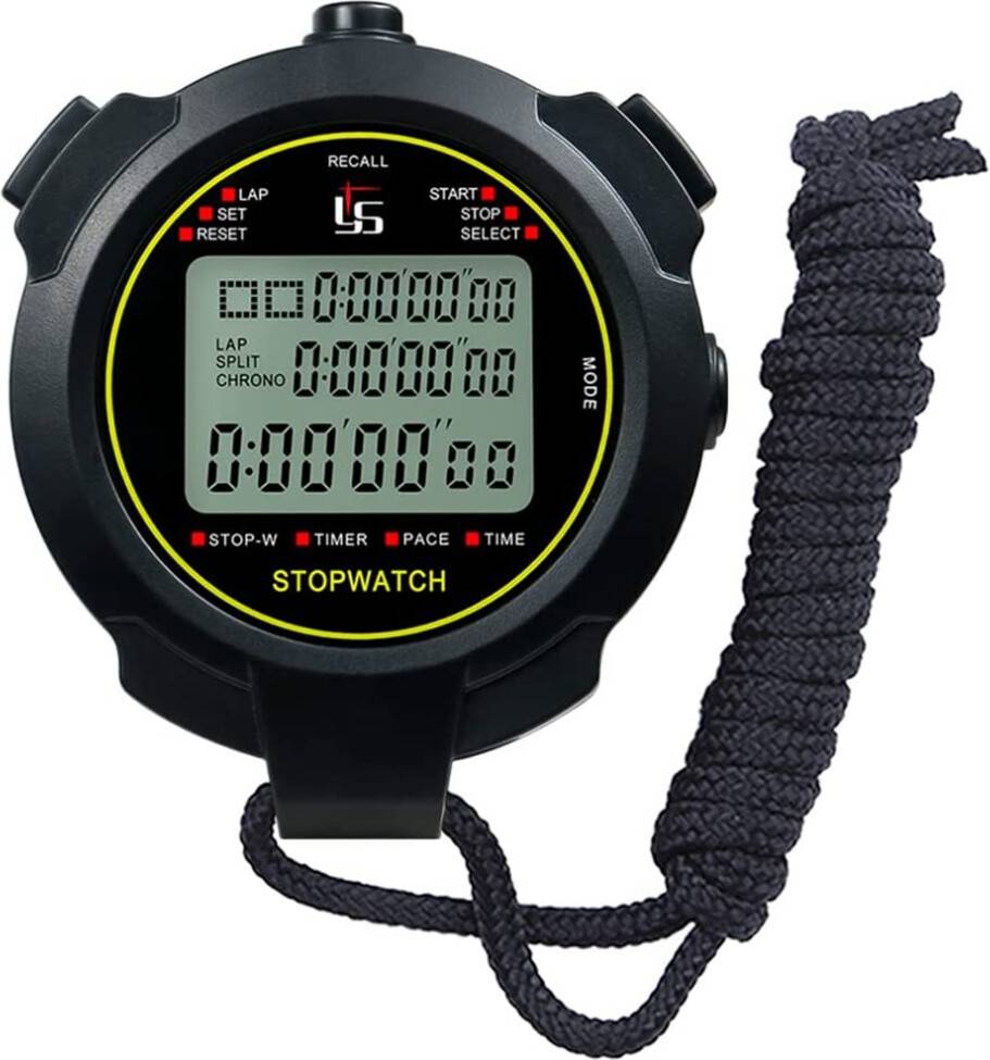 Digitale Sportstopwatch 10 Ronden