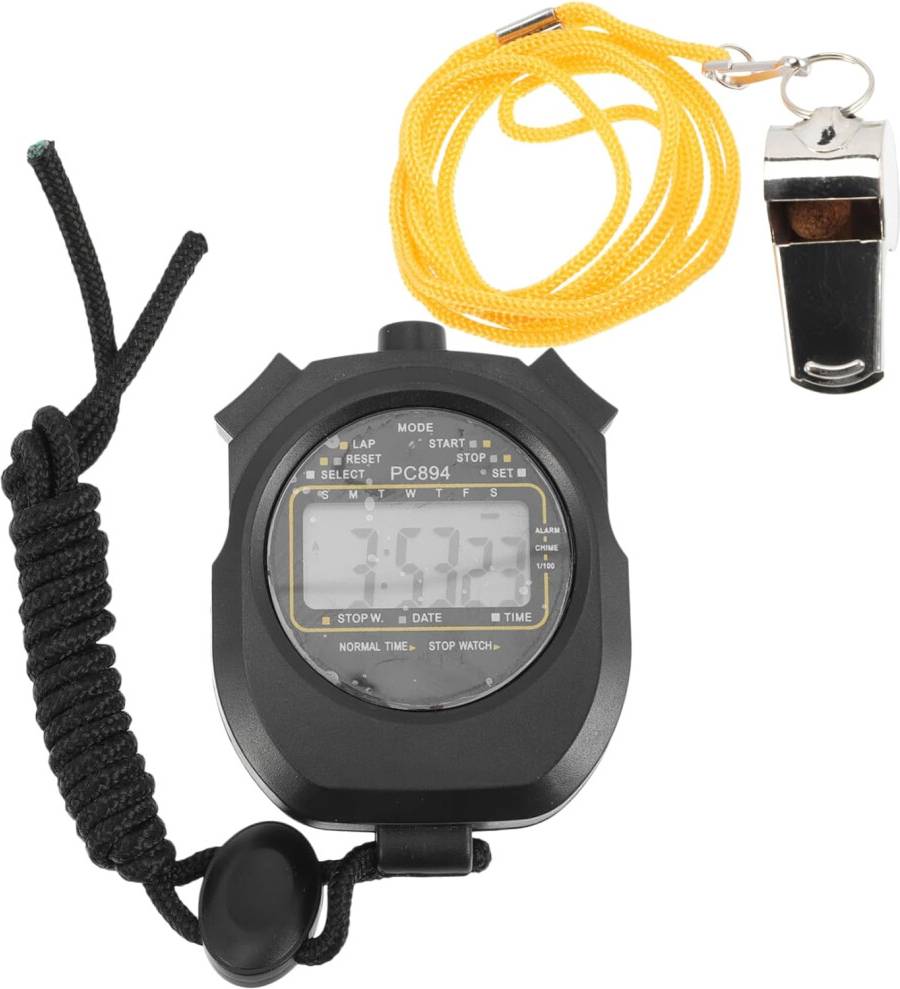 HKHBJS Multi-functional Stainless Steel Stopwatch