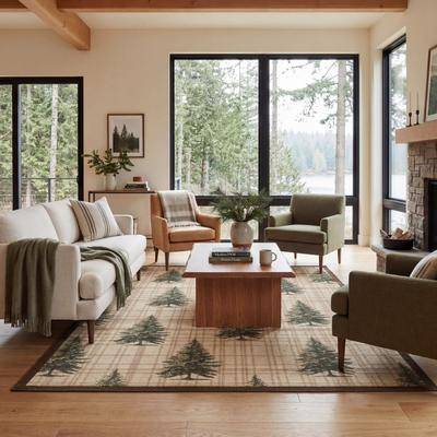 Washable rugs Eddie Bauer Printed Washable Rugs