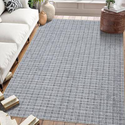 Garvee Modern Minimalist Grid Area Rug