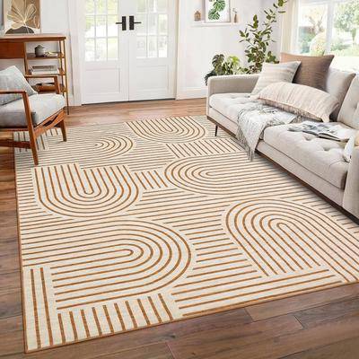 Garvee Dynamic Arcs Geometric Modern Area Rug
