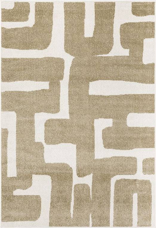StyleHaven Quest Abstract Maze Area Rug Ivory Beige