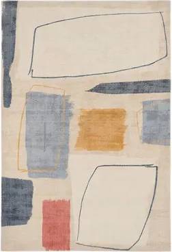 Scion Scion Living Composition Area Rug Multicolor Multicolor, Blue