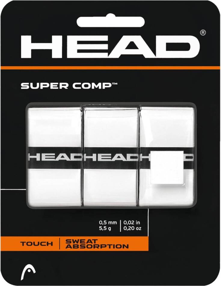 Head Super Comp Racquet Overgrip Tape 3 Pack
