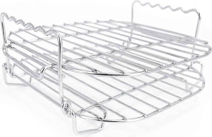 Furtalk Double-Layer Air Fryer Rack - Stainless Steel Kitchenware