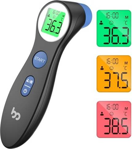 Femometer Forehead Thermometer Infrared LCD Display