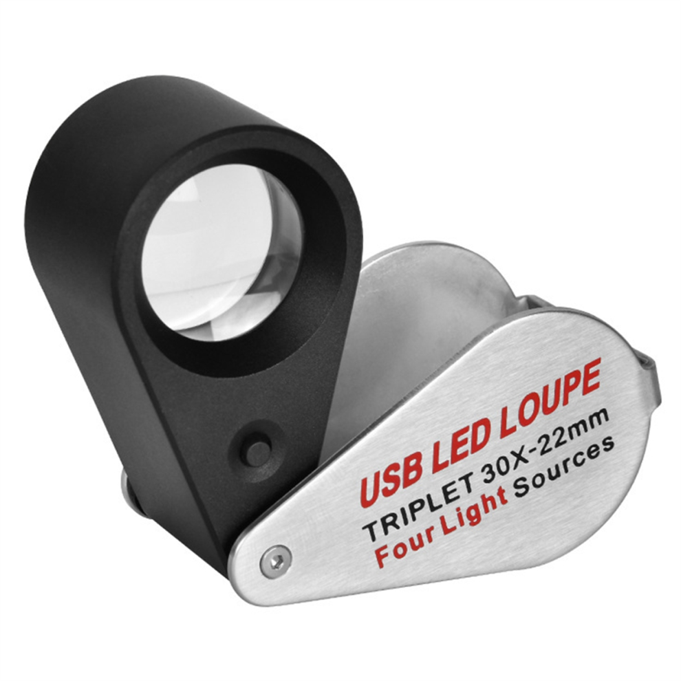 Spactz Rechargeable Four-Colour Light Source 13LED Magnifier