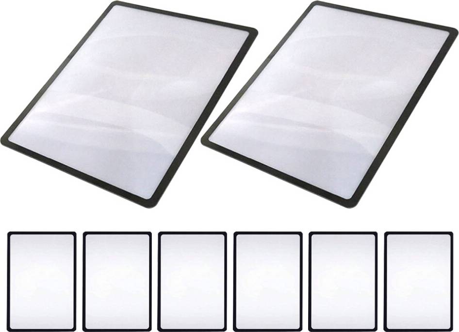 Inoomp 32 Pcs Transparent Handheld Page Magnifier