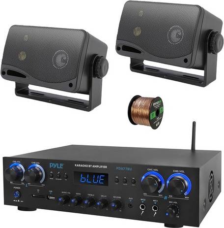 Pyle Pda77bu 4-Channel Home Audio Bluetooth Speaker System