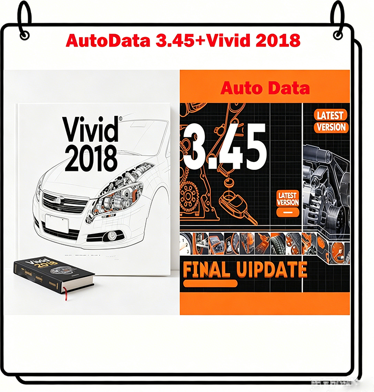 Auto repair AutoData 3.45 + Vivid 2018 Auto Repair Software Workshop Data