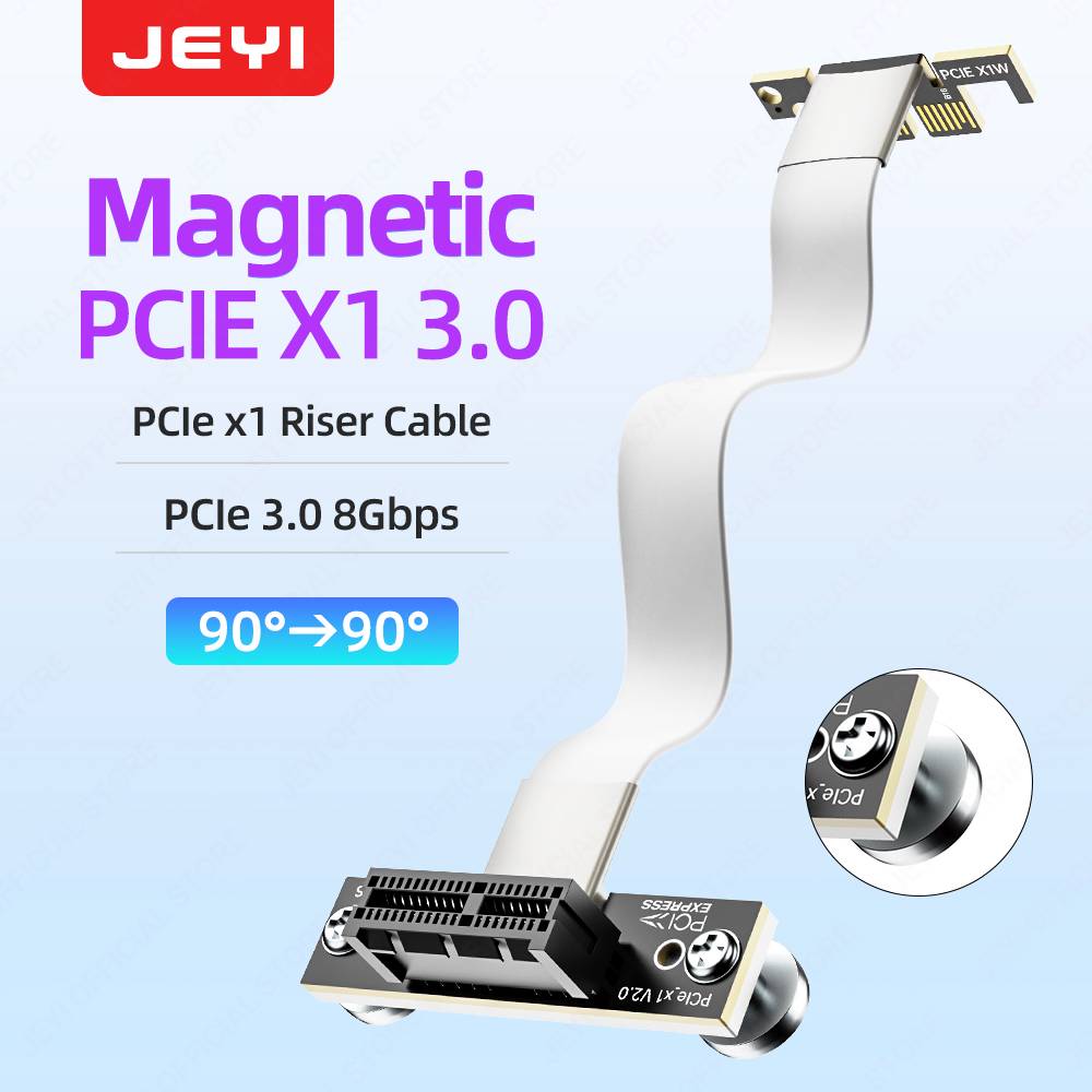 PCIe 4.0 3.0 X1 Magnetic Fixatiom Riser Cable
