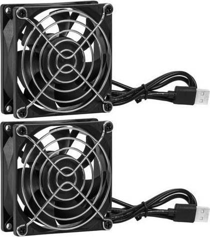 Two 80mm DC 5V USB Fans