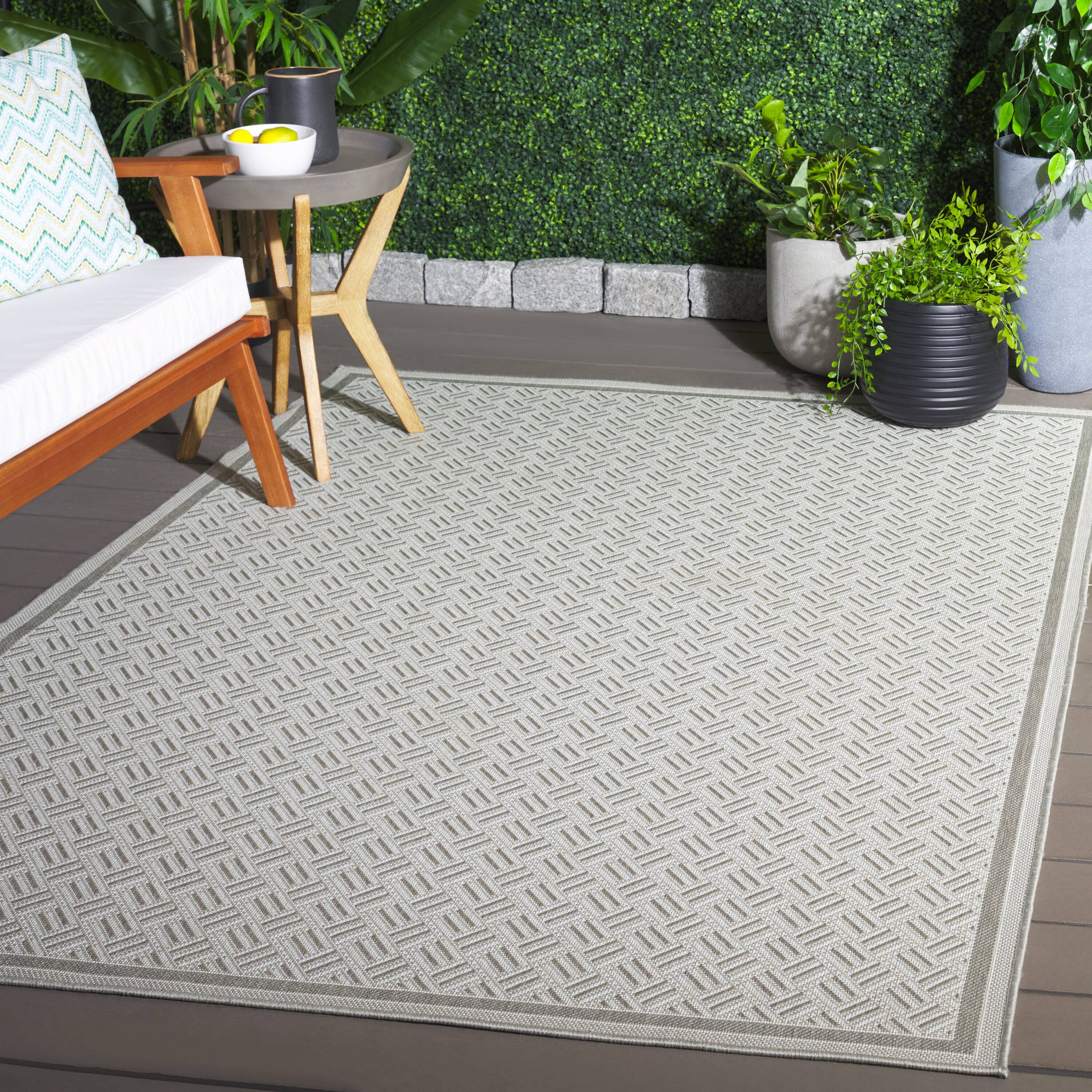 Safavieh Terrace 800F Rectangular Area Rug 4 x 6 Gray