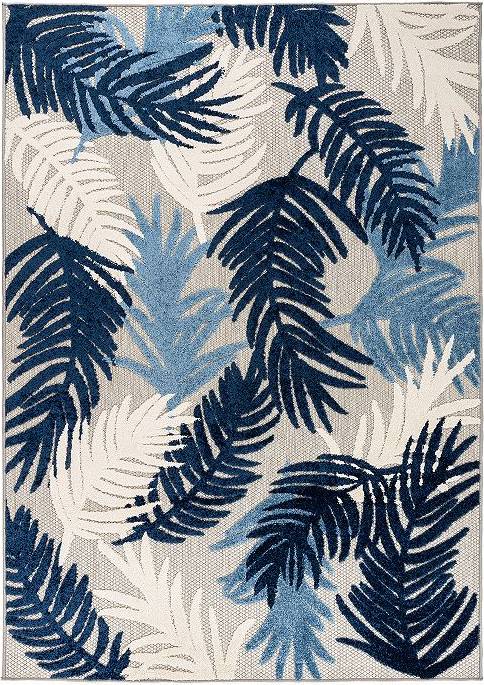 World Rug Gallery Patio 12 x 15 ft Rectangular Blue 12x"