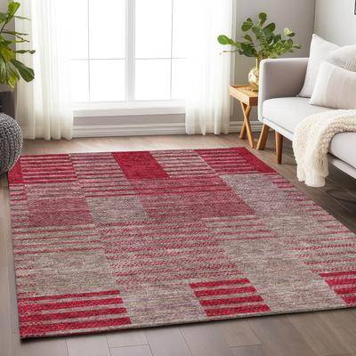 Addison Rugs Premium Washable Super Soft Geo Stripe Rug