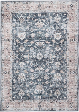 Machine washable area rugs Delara Machine Washable Area Rug 5 x 7 Blue