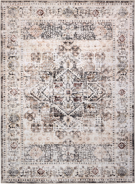 Delara 8 x 10 Washable Area Rug Multicolor