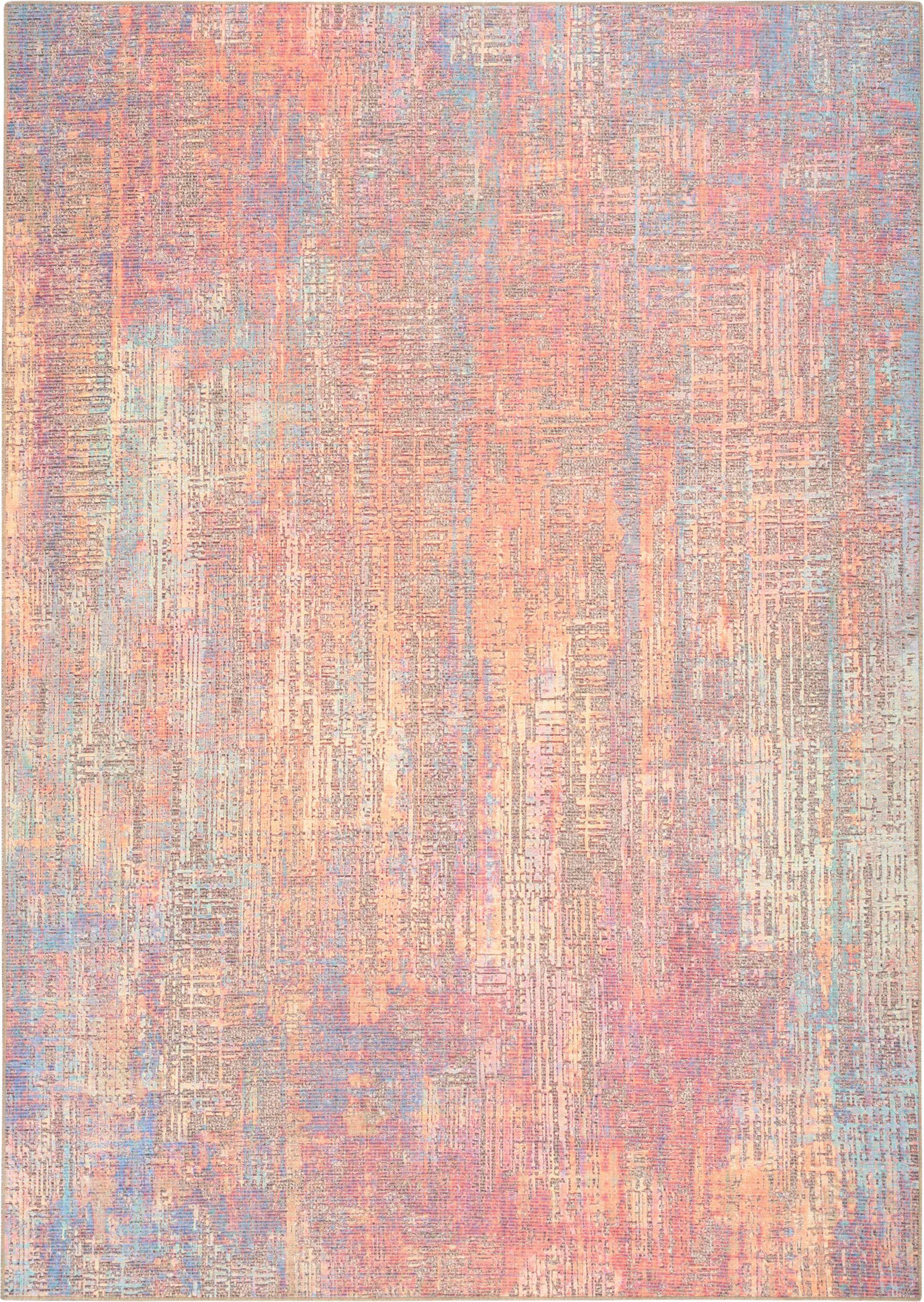 Nourison Botanical Washables Abstract Area Rug 4 x 6 ft Multicolor