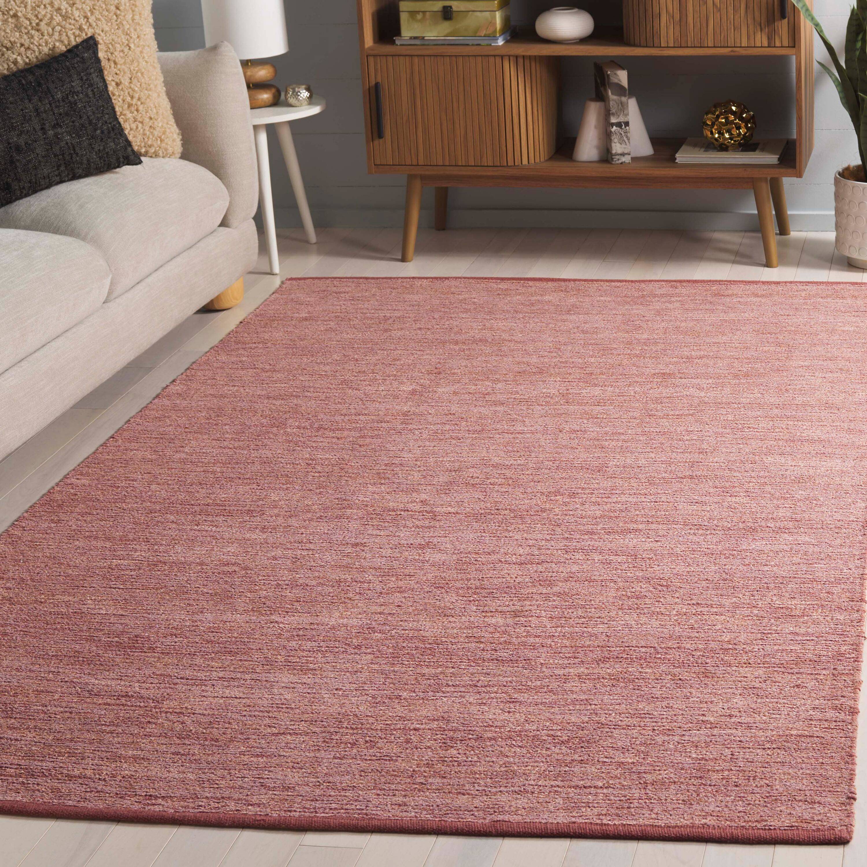 Safavieh Montauk 321 Rust Solid Tonal Rectangle Rug 4ft x 6ft Red, Multicolor