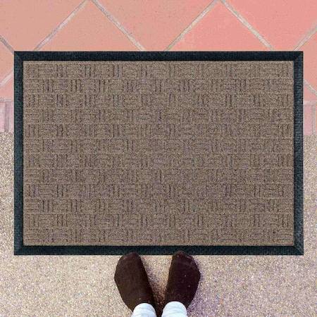 Floortex Doortex Ribmat Entrance Mat 48 x 72 in Blue, Brown