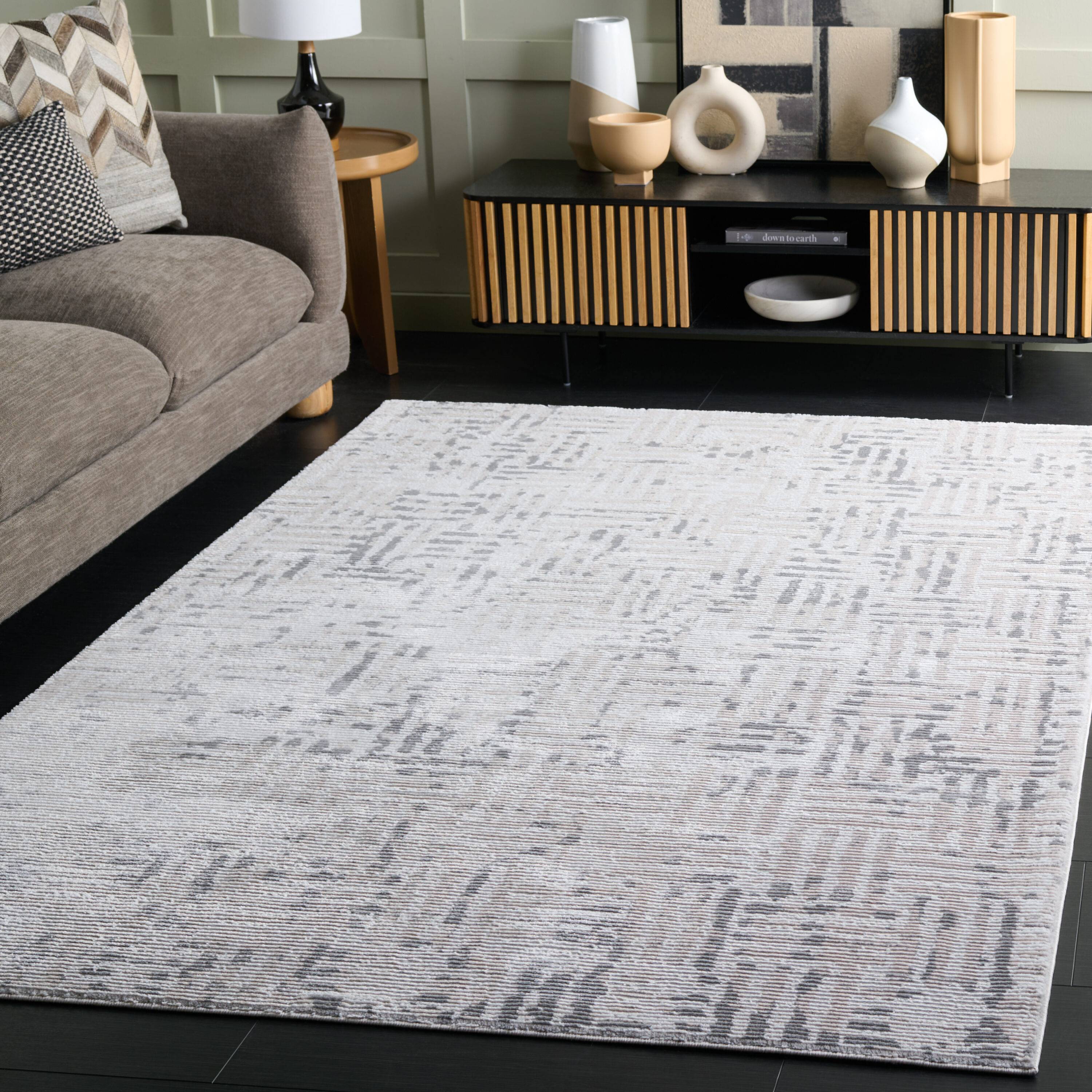 Safavieh Slate 719F Rectangular Area Rug 5 x 8 Gray