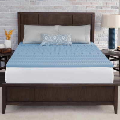 Memory foam mattress topper Mainstays 1.5 Inch 7-Zone Reversible Memory Foam Topper Polyether Mattress