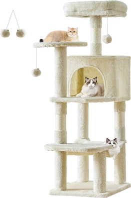 Multi level cat tree CONCETTA 44in Multi Level Cat Tree Tower Posts
