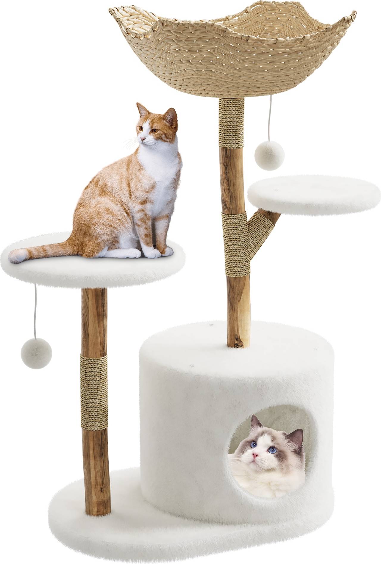 Cat tree tower Garvee Life Modern Cat Tree Tower 46 Inch