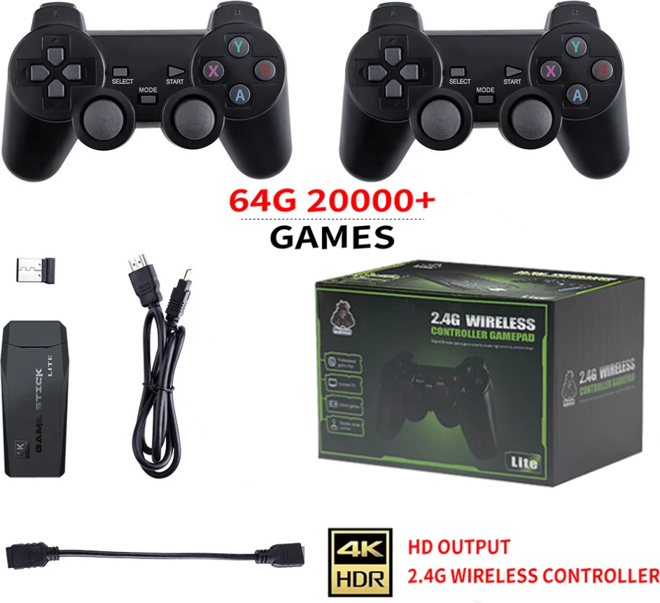 Draadloze Retro Spelconsole RNCYN 64G
