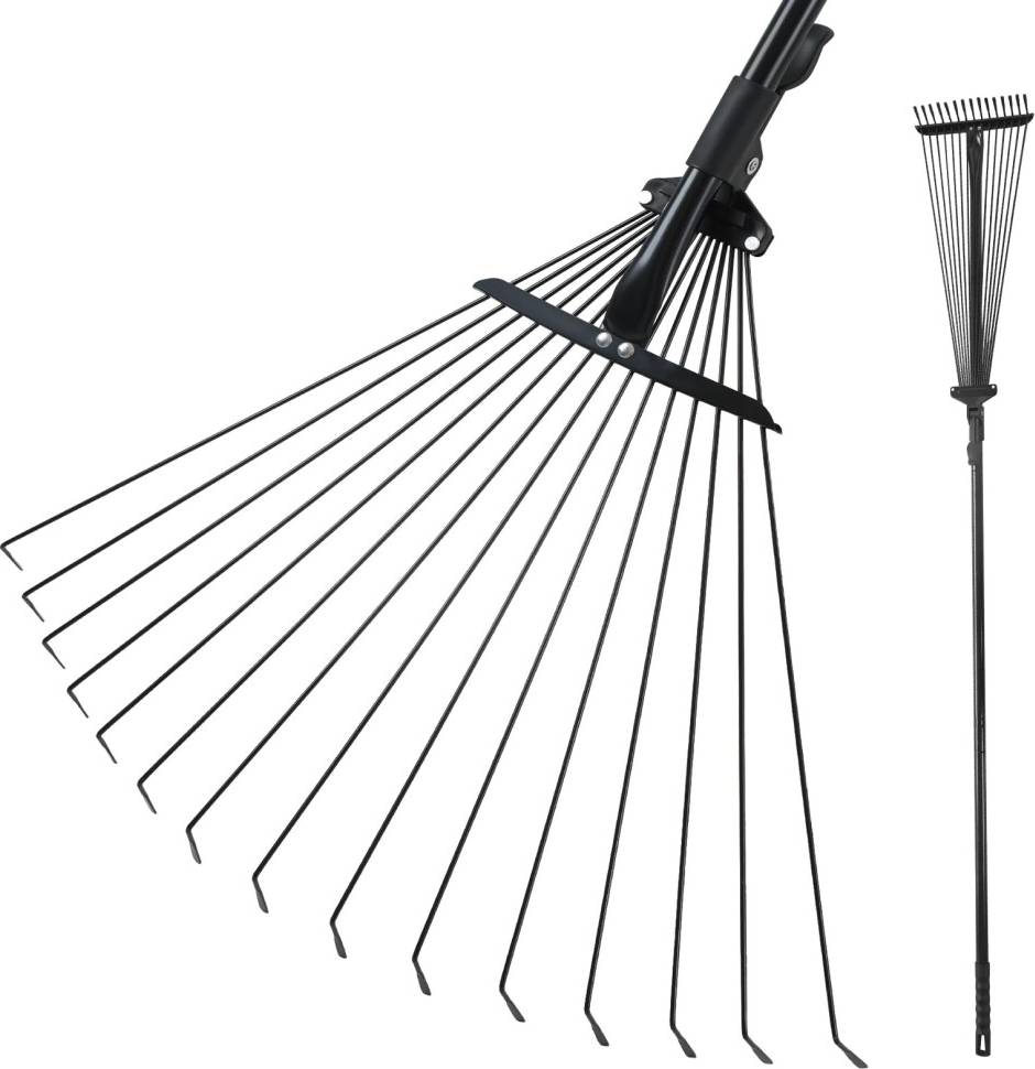 Mitclear Garden Rake Telescopic Handle