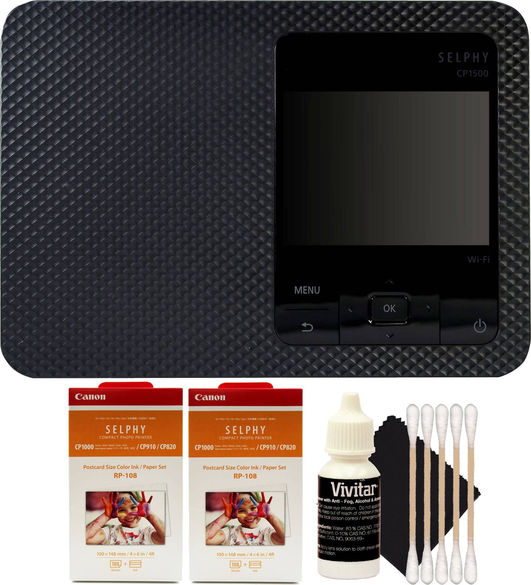 Selphy cp1500 Canon SELPHY CP1500 Compact Photo Printer Kit
