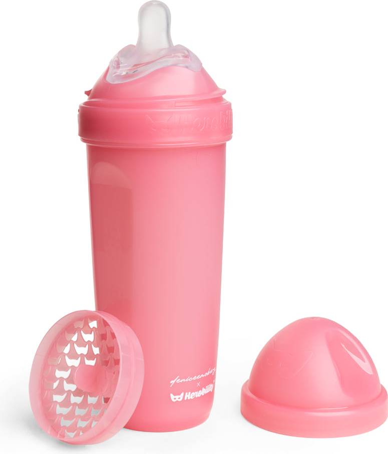 Anti-Kolik Nappflaska 340 ml Raspberry Rose