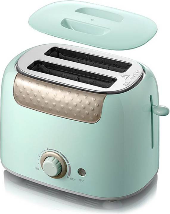 2 Skivor Rostfritt Stål Automatisk Brödrost