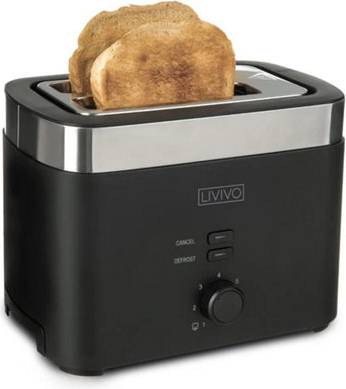 B&Q 900W 2 Slice Toaster With Defrost Function