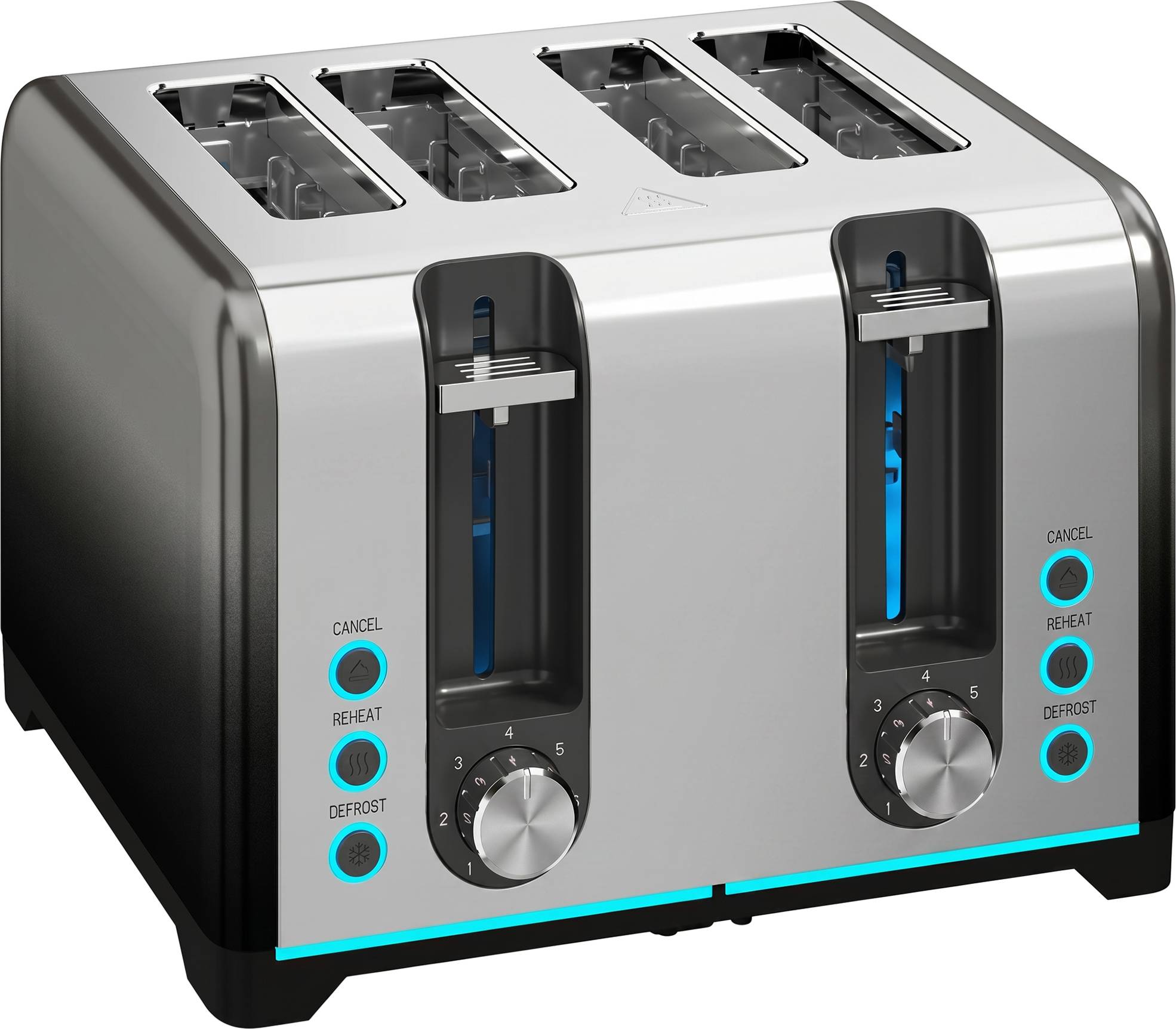 Homcom 4 Slice Toaster with 7 Browning Levels