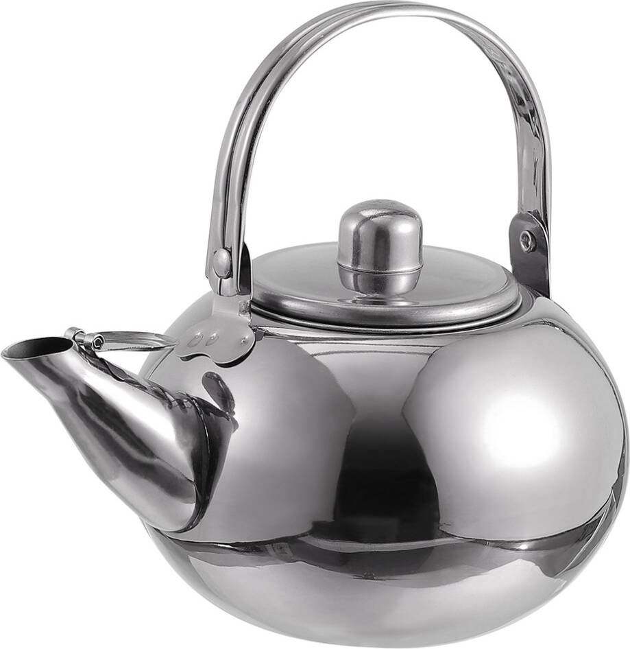 VILLCASE Portable Silver Tea Kettle With Filter