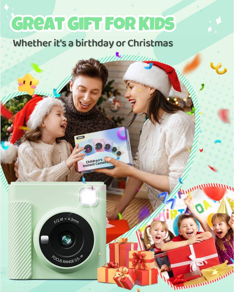Kids Camera Instant Print 2.4 Inch