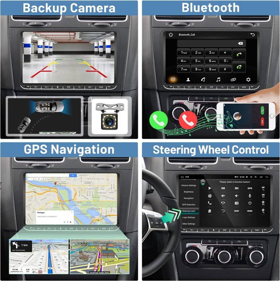 Melitt Android Multimedia Player 2Din 9 Inch Car Radio